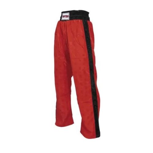 Kick-box nadrág, Top Ten, Classic, piros-fekete szín, XS méret