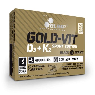 Olimp, Gold-Vit, D3+K2 Sport Edition vitamin, 60 kapszula